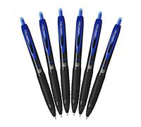 Uni-Ball 307 Retractable Gel Ink Pens, Medium Point , Pack of 6 (Blue)