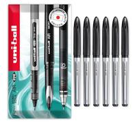 Uni-Ball Air - 0.7mm Moyen à Bille - Paquet de 6 - Noir - UBA-188-L