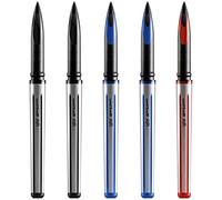 uni-ball AIR UBA-188-L Lot de 5 stylos roller Taille moyenne 0,7 mm 2 noirs, 2 bleus, 1 rouge