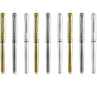 Uni Ball Assortiment De Couleurs D'encre Gel Signo Stylo Métallique Large Um-153 3 De Chaque Couleur ¿ Blanc Doré/Argenté Stylos (9)