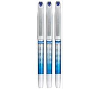 Uni Ball Bleu Pointe 0,7 mm (0.5 mm Line) point Eye Needle Stylo roller Couleur étanche Encre pigmentée résistant UB-187S (lot de 3)