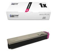 UNI-BALL Cartridge pour Mita FS-C5015 N remplacer Kyocera 520 BK TK 520 C TK520 520 Y 520 M de cartouches d'origine Eurotone (Norme ISO 19798) magenta