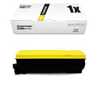 UNI-BALL Cartridge pour Mita FS-C5300DN, FS-C5350DN Kyocera 560 BK TK520 560 C 560 Y TK 560 M remplacer les cartouches d'origine Eurotone (Norme ISO 19798) jaune