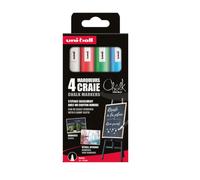 Uni Ball Chalk 4 Marqueurs Craie 3296280046785 Ardoise Vitre Vitrine Marker Art Restaurant Magasin Shop Menu Lot Set Pack Comasound Kartel Csk Online