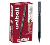 uni-ball Deluxe Micro Point Roller Ball Pens, Blue (60027) by Uni-Ball