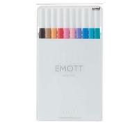 Uni-Ball Emott Marqueur 10 Pièce(S) Beige, Gris, Bleu Clair, Orange, Rose, Rouge, Turquoise, Violet