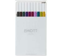 Uni-Ball Emott marqueur 10 pièce(s) Bleu, Marron, Vert, Gris, Violet, Rouge, Violet, Jaune