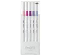 Uni-Ball Emott No.7 marqueur 5 pièce(s) Bleu, Lilas, Violet, Rose, Violet G
