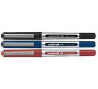 UNI-BALL Eye Micro UB-150 Lot de 3 [1 x noir, 1 x bleu, 1 x rouge]