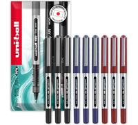 uni-ball Eye Micro UB-150E Lot de 9 stylos à encre gel 0,5 mm dans une enveloppe cadeau Multicolore