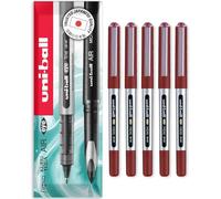 uni-ball Eye Micro UB-150E Stylo à encre gel - 0,5 mm - En emballage cadeau enveloppe (Lot de 5, Rouge)