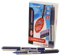 Uni-Ball Eye Micro UB150 Stylo roller Bleu Lot de 14