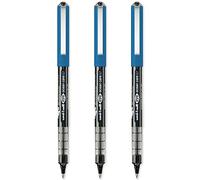 uni-ball Eye Ocean Care UB-157ROP Lot de 3 stylos roller noirs Pointe fine 0,7 mm Encre liquide résistante à l'eau et à la décoloration