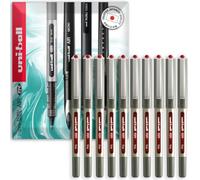 Uni-Ball EYE UB-157 Lot de 10 stylos roller Pointe 0,7 mm Rouge