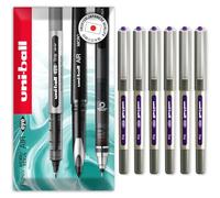 uni-ball EYE UB-157 Lot de 6 stylos roller Pointe 0,7 mm Violet