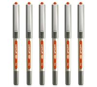 uni-ball EYE UB-157 Lot de 6 stylos rollers à pointe 0,7 mm dans un emballage cadeau Orange