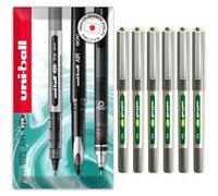 Uni-Ball EYE - UB-157 Rollerball Pens - 0.7mm Nib - Light Green - Pack of 6
