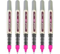 Uni - Ball Eye - Ub - 157 Rollerball Pens - 0.7mm Nib - Pink - Pack Of 6