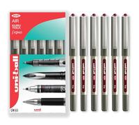 Uni-Ball EYE - UB-157 Rollerball Pens - 0.7mm Nib - Red Wine - Pack of 6