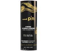 Uni-Ball Feutre Technique Uni Pin, Tube En Métal De 9 Pièces