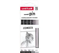 uni-ball Fineliner PIN "Comics" PF Set de 5 pièces