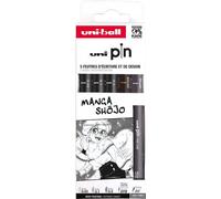 uni-ball Fineliner PIN "Manga Shojo" PF 5er Set