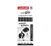 uni-ball Fineliner PIN "Manga Shonen" PF 5er Set