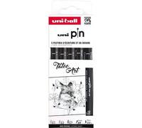 uni-ball Fineliner PIN "Tatoo Art" PF Set de 5 pièces