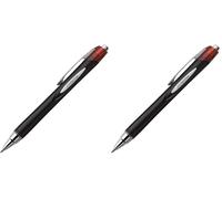 uni-ball Jetstream RT - Stylo - Encre gel rétractable Rouge - Ecriture 0,7 mm - Lot de 24