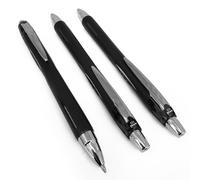 Uni Stylo roller rétractable Jetstream pointe de 1 mm avec zone de préhension - corps noir encre noire