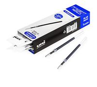 Uni-Ball Jetstream SXN-210 Lot de 12 recharges pour stylo rétractable Pointe 1,0 mm Encre gel Encre bleue