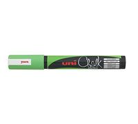 UNI-BALL Lot de 12 Marqueurs craie Pte conique moyenne CHALK Marker PWE5M 1,8-2,5mm Vert Fluo