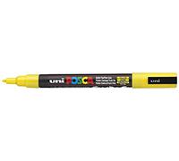 UNI-BALL Lot de 12 Marqueurs Pte conique fine POSCA PC3M 0,9-1,3mm Jaune