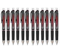 UNI-BALL Lot de 12 Rollers encre gel IMPACT Signo Broad UMN152/10S Auto Rétract. Grip Pte Large 1mm Rouge