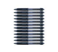 Uni-Ball Lot De 12 Stylos Bille Power Tank Sn220 Rétractable Grip Pointe Moyenne 1mm Noir