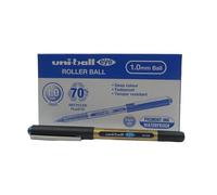 Uni-Ball Lot De 12 Stylos Roller Encre Liquide Recyclé Eye Broad Ub150/10e Pointe Large Bleu