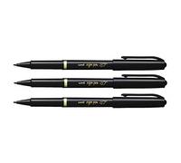 UNI-BALL Lot de 3 Feutres d'écriture Sign Pen MYT7 Pte Nylon Noir