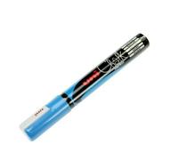 Uni-Ball Lot De 3 Marqueurs Craie Pte Conique Moyenne Chalk Marker Pwe5m 1,8 - 2,5mm Bleu Clair