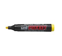 UNI-BALL Lot de 3 Marqueurs Pte biseautée large PROCKEY PM126 5,7mm Jaune