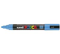 UNI-BALL Lot de 3 Marqueurs Pte conique moyenne POSCA PC5M 1,8-2,5mm Bleu ciel