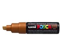 Uni-Ball Lot De 3 Marqueurs Pte Large Biseautée Posca Pc8k 8mm Bronze