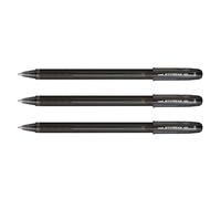 UNI-BALL Lot de 3 Rollers encre gel Jetstream 101 SX101/10 pointe moyenne 1mm noir