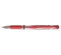 UNI-BALL Lot de 3 Rollers encre gel Signo Broad UM153 grip pointe large 1mm rouge métal