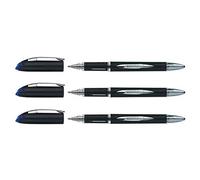 Uni Roller Jetstream pointe moyenne de 1 mm - corps noir encre bleue
