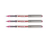 UNI-BALL Lot de 3 Rollers encre liquide EYE UB157 pointe moyenne 0,7mm rose