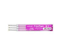 UNI-BALL Lot de 3 sets de 3 mines de rechange pour stylo roller encre FANTHOM, Rose