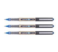 Uni-Ball Lot De 3 Stylos Roller Encre Liquide Recy ye Broad Ub150/10e Pointe Large Bleu