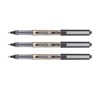 Uni-Ball Lot De 3 Stylos Roller Encre Liquide Recy ye Broad Ub150/10e Pointe Large Noir