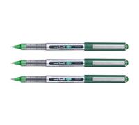 Uni-Ball Lot De 3 Stylos Roller Encre Liquide Recyclé Eye Ub150e Pointe Fine Vert