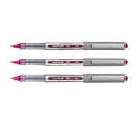 Uni-Ball Lot De 3 Stylos Roller Encre Liquide Recyclé Ub157e Pointe Moyenne Violet